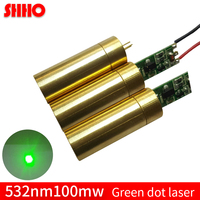 Module laser vert à point lumineux haute luminosité 532 nm 100 mW, accessoires de localisation laser longue distance, point vert