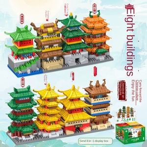 Juego <span class=keywords><strong>de</strong></span> bloques <span class=keywords><strong>de</strong></span> construcción <span class=keywords><strong>de</strong></span> arquitectura antigua China Ocho edificios famosos-Tengwang Pavilion Yellow Crane Yueyang Stork House - Product Image 5