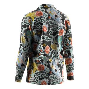 Chemise Hawaïenne Décontractée à Manches Longues pour Homme, Motif Floral Sublimé, Style Plage Estival – Grande Vente - Product Image 2