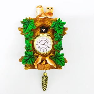 High Quality Nordic Style Resin Hand Painted Cuckoo <strong>Clock</strong> <strong>for</strong> Home Resin Fridge <strong>Clock</strong> <strong>Wall</strong> Customized 3d Animal Cuckoo <strong>Clock</strong> - Product Image 2