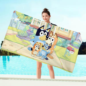 2024 Último precio de fábrica personalizado Blueys Tay o swifties patrón de fibra ultrafina Toallas de playa toallas de baño servilletas salvajes - Product Image 5