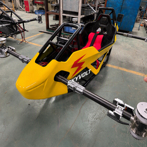 Aeronave eVTOL, coche volador eléctrico SKYVOLT, taxi aéreo tripulado ultraligero personal, vehículo aéreo de estructura abierta - Product Image 2