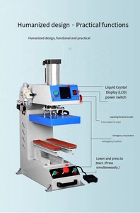Máquina de prensado térmico neumática de doble barra sin costuras para <span class=keywords><strong>calcetines</strong></span>, ropa interior y sujetadores, con prensa de aire para parches - Product Image 3