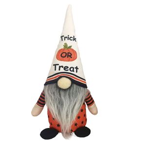 Muñeco de Peluche de Gnomo sin Rostro de Halloween, Figura de Rodolfo con Patrón de Calabaza y Murciélago, Adorno Decorativo para Mesa de Hogar y Fiestas - Product Image 6