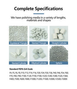 연삭 연마 연마 용 다크 브라운 커런덤 연마 매체 비금속 광물 제품 디버링 래핑 표면 마감 절단 - Product Image 5