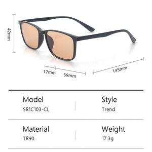 Nuevas gafas de lente marrón FL41 de alta calidad, Marco óptico Unisex, diseño de moda, migrañas personalizadas, gafas antiluz azul - Product Image 3