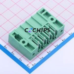 JL5EDGRM-76204G01 Plug-in Terminal Block Bent Lead Through Hole,P=7.62mm Board-to-Board / Socket Closed Screw Fixing 1x4P 7.62mm - Product Image 2