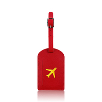 Étiquettes à bagages en cuir PU avec logo personnalisable en gros Étiquettes de valise avec marquage à chaud Étiquette d'adresse pour voyage