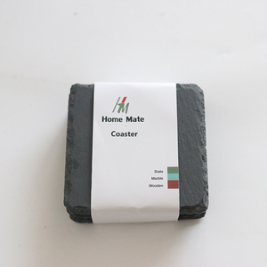 Thân Thiện Với Môi Tự Nhiên BSCI Thông Qua Đá Đen Tự Nhiên Coaster <span class=keywords><strong>Slate</strong></span> - Product Image 2