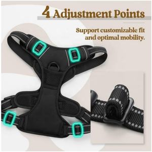 USMILEPET baju anjing Oxford, tali anjing tidak ditarik dengan 2 klip tali dapat disesuaikan bantalan lembut rompi hewan peliharaan tidak termasuk untuk anjing peliharaan - Product Image 4