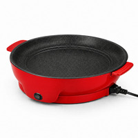 Grill électrique portable multifonctionnel, plaque de cuisson antiadhésive pour la cuisine à domicile, barbecue d'intérieur