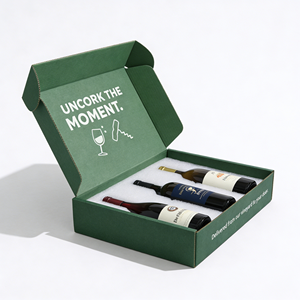 Cajas de Embalaje Personalizadas para Bebidas y Vinos, Opción de Cartón Corrugado Tipo B y E, Caja de Envío Autoblocante con Corte Troquelado, Fabricante - Product Image 2