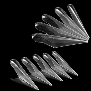 Outil de pose d'ongles en gel rapide pour salon : Moule à ongles ultra long Split Space Claw, double forme, extensions à effet 3D - Product Image 6