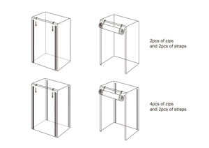 Tissu enduit de vinyle transparent en verre PVC, bâche en plastique transparente pour couverture transparente en PVC et bâche résistante - Product Image 4