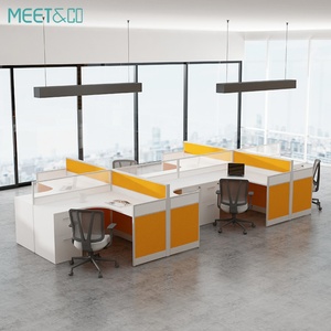 Custom Modern 2 8 Person Cubicle Privacy Screen Desk Factory OEM <b>Office</b> Furniture Top Workstation <b>Table</b> Modular Building Packing - Product Image 5