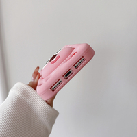Coques de téléphone personnalisées coréennes pour iphone couple de dessins animés coque de téléphone I transparente en silicone