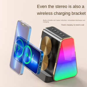 Multifunctional Led Wireless Charging <strong>bluetooth</strong> <strong>Speaker</strong> Desktop Business Small <strong>Speaker</strong> Colorful <strong>Light</strong> Mobile Phone Holder - Product Image 5