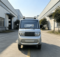 Camionnette électrique chinoise 1,6*1,1m avec cabine fermée, 4 roues, pour le transport de marchandises, mini-camion électrique efficace