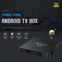 Baru Android TV Box Allwinner H313 Quad Core E MMC 8GB/16GB 2.4G + 5.8G Dual WIF X96Q Pro Android 10 Os Smart Set Top Box