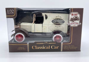 Voiture miniature classique en alliage, <span class=keywords><strong>jouet</strong></span> à tirer en arrière, échelle 1.32, voiture vintage - Product Image 4