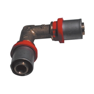 Connettore a pressione a doppia curvatura da 26 mm per tubi multistrato e tubi idraulici - Product Image 1