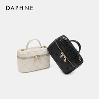 Sacs à main de luxe en forme de losange gaufré pour femmes, mini trousse de maquillage, sac à bandoulière réglable avec poignée supérieure et chaîne pour femmes