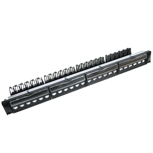 Panneau de brassage réseau <span class=keywords><strong>Legrand</strong></span> Type <span class=keywords><strong>STP</strong></span> 24 ports 19'' 1U CAT6A Keystone Jack sans outil, produit de télécommunications - Product Image 1