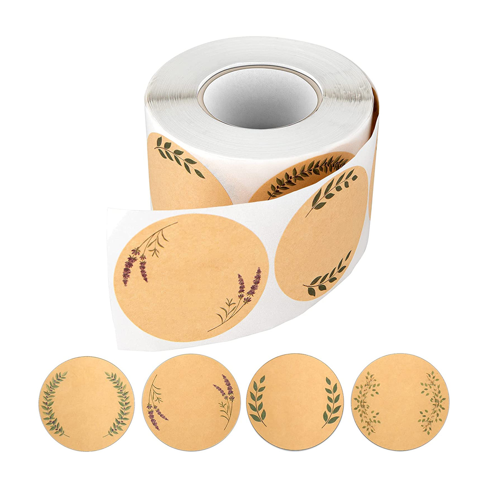 Custom Printed Round Product Sticker Waterproof Plastic Round ...