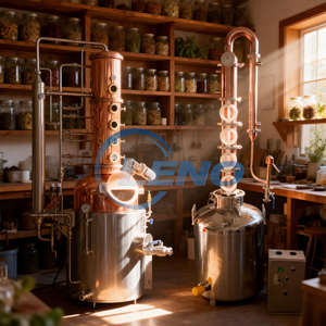 Equipo de Destilación de Brandy y Ron a Escala Comercial con Construcción de Cobre, Destilador de Cobre - Product Image 3