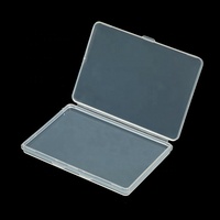 Boîte de rangement en plastique transparente personnalisée en gros, matériaux de protection environnementale, emballage avec couvercle
