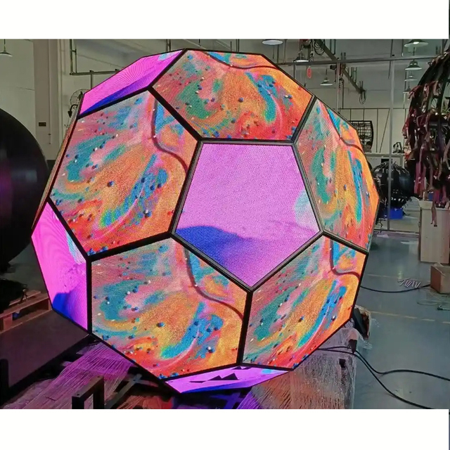 360 Degree 3d Round Led Video Screen Display Full Color Indoor Outdoor P3 P6 Sphere Led Wall Display Ball Shape Spherical Module