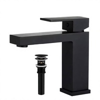 Robinet de lavabo thermostatique moderne à poignée unique en acier inoxydable 304, à montage sur plan, avec cartouche céramique