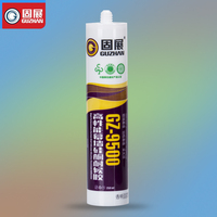 Guzhan 9500 Mastic silicone haute performance résistant aux intempéries, classe 35, durcissement neutre, résistant aux UV, non corrosif, pour le travail du bois et les rideaux