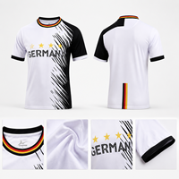 Maillots de football personnalisés de haute qualité pour équipes nationales, version fan, OEM ODM, tenue de football pour hommes, vêtements de sport respirants