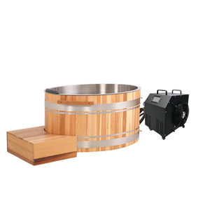 Bañera de Hielo de Acero y Cedro Canadiense para Interiores y Exteriores, Impermeable, con Enfriador de 1HP y Wifi por Tuya - Product Image 4