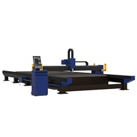 Machine de découpe laser à fibre grand format pour la découpe de tôles métalliques, découpe de grandes plaques, découpe au laser de l'acier au carbone