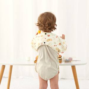 HIgh Quality Winter Long Sleeves Drool Bibs Waterproof Unisex Baby Bibs Toddler Clothing Washable Soft Baby Bibs - Product Image 2