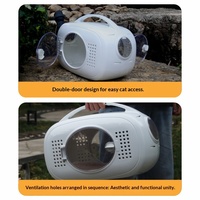 Sac de transport portable pour animaux de compagnie (chats et chiens) - Respirant, imperméable, grande capacité, modèle capsule spatiale XDB-467