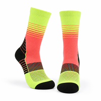 Chaussettes de sport mi-mollet blanches pour hommes - Coton peigné écologique, antibactérien, respirant, haute résistance, séchage rapide