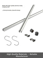 YTSF-I89 Supports d'affichage portables en alliage d'aluminium personnalisés pour affiches d'exposition et bannières promotionnelles, installation suspendue pour salons professionnels
