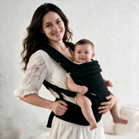 Canguru Ergonômico de Luxo em Jeans Premium com Certificação CE e Alta Capacidade de Carga para Bebês de 0 a 3 Anos, Dobrável e Confortável