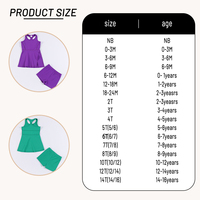 Conjunto Deportivo para Niñas de Secado Rápido y Elástico en 4 Direcciones, Pantalones Cortos con Cintura Elástica y Camiseta sin Mangas, Venta al Por Mayor (Certificado CPC)