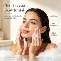Produits de soin coréens : Sérum visage micro-mousse, Sérum bulle au collagène, Sérum ADN de saumon PDRN GHK-Cu pour une peau hydratée et éclatante