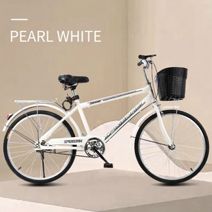 Vélo de ville classique DIVANO 26 pouces argenté 24 vitesses pour femme, cadre <span class=keywords><strong>VTT</strong></span> en acier à haute teneur en carbone, jantes en aluminium, vente en gros personnalisée - Product Image 2