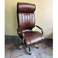 Fauteuil de Direction Exécutif en Cuir à Dossier Haut Moderne Pivotant pour Bureau - Vente en Gros