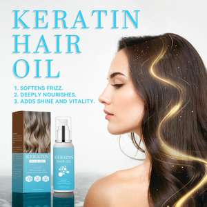 Sérum capillaire nourrissant à la kératine naturelle, anti-chute, sans silicone, 30 ml, adapté aux cheveux clairsemés - Product Image 5