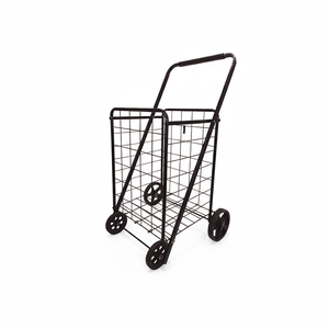 Carrito de Compras Plegable de Acero de 42"X 22"X 24" (3 Piezas) para Supermercado con Cestas y Carritos - Product Image 2