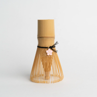 Chasen rose fait à la main avec breloque fleur de cerisier Chasen en bambou avec breloque Sakura
