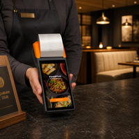 SDK gratuit et logo personnalisé, terminal de paiement mobile POS 5,5 pouces, terminal de point de vente mobile Android portable avec imprimante 58 intégrée