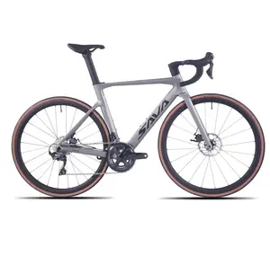SAVA R8 22 speed rem cakram sepeda dewasa, sepeda balap serat karbon sepenuhnya ultra-ringan